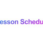 <span class="title">Lesson schedule</span>