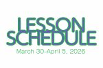 3/30-4/5のレッスンスケジュールのご案内(2026年)